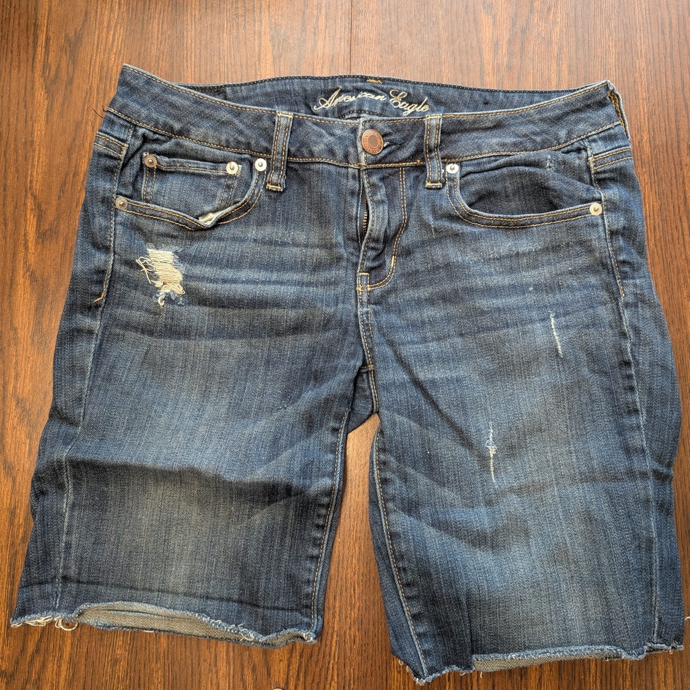 American Eagle Distressed Denim Shorts